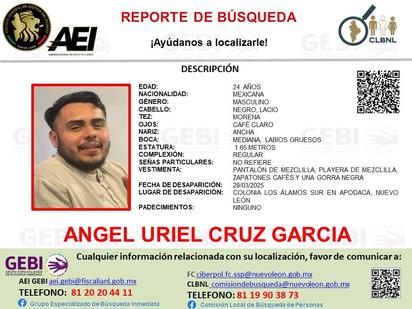 'No sabemos nada de él': Familia desesperada busca a Ángel Uriel, desaparecido en NL