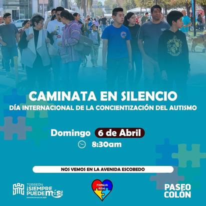 El Paseo Colón se viste de azul para concientizar sobre el autismo