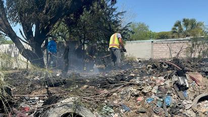 Atienden bomberos de Sabinas cinco incendios en un solo día