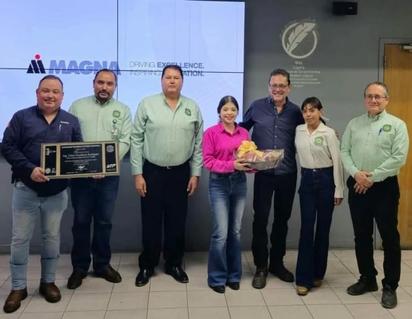 La UTRC entrega reconocimiento a Magna Mechanisms por su donación