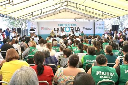 Inauguran el pozo de agua “La Noria” en beneficio de más de 30 mil habitantes