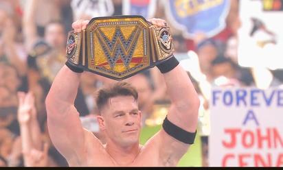 John Cena se despide de WrestleMania con su 17º Campeonato Mundial