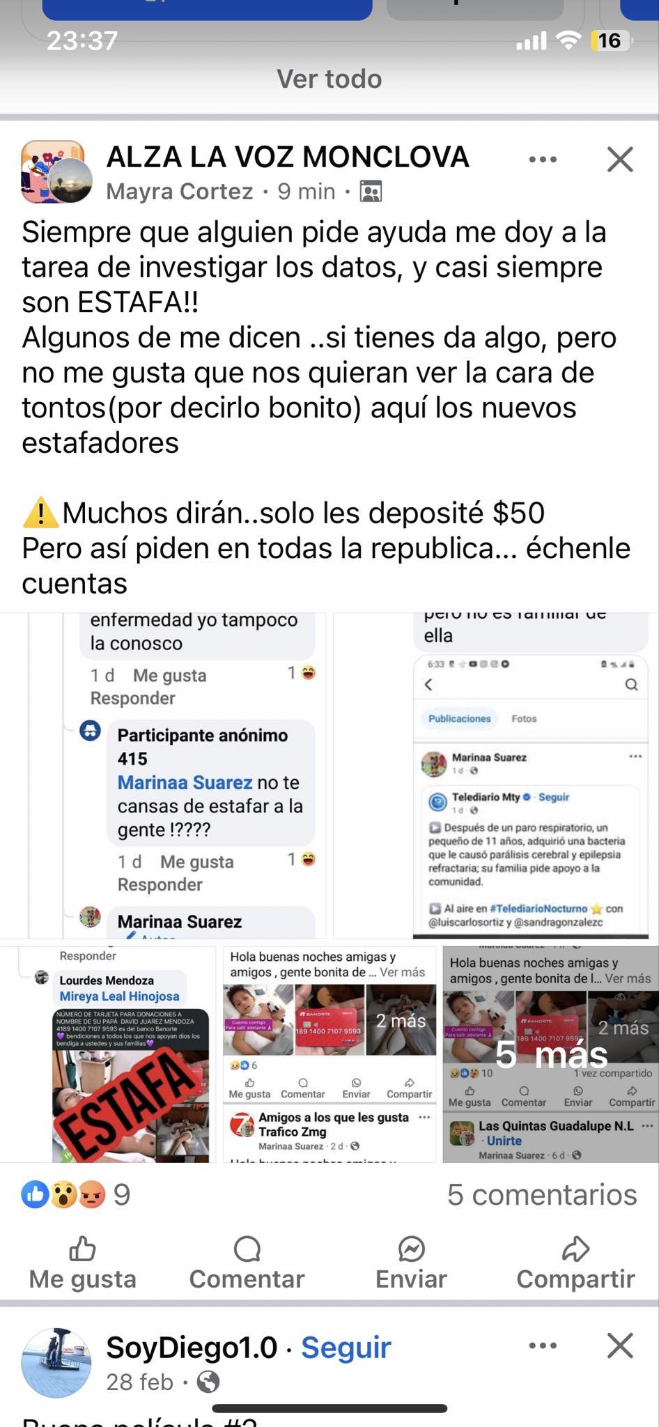 Evidencia de otros usuarios 