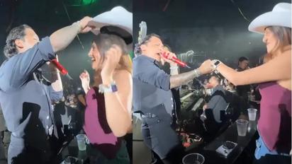 Christian Nodal genera polémica por interacción íntima con fan