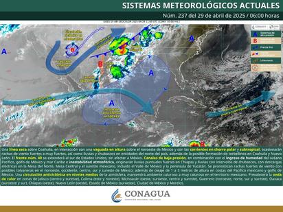 Coahuila en alerta por lluvias, vientos fuertes y posibles torbellinos