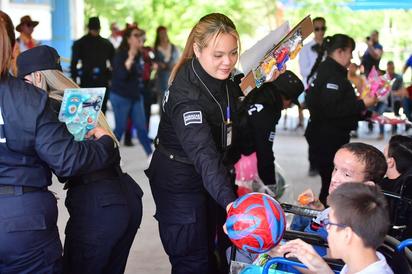 Día del Niño con superhéroes y sonrisas, así celebró Seguridad Pública en Monclova