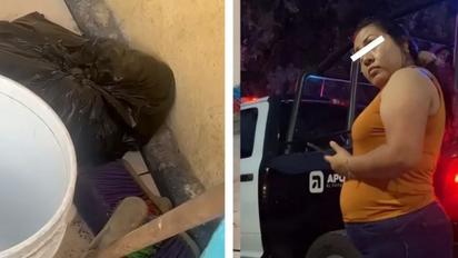 Detienen a mujer por encerrar perro en bolsa con cloro en Apodaca
