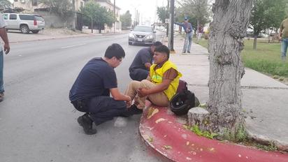 Motociclista resulta lesionado en choque en el sector Tecnológico