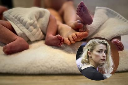 Amber Heard celebra el Día de la Madre con el nacimiento de sus gemelos