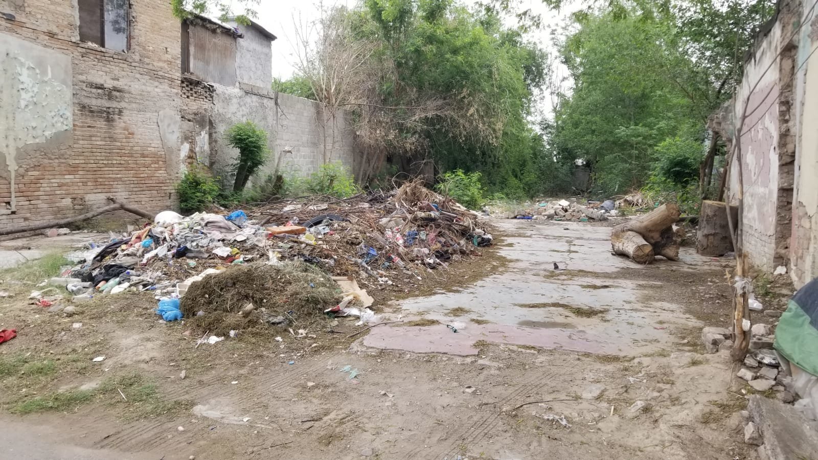 El abandono ciudadano convierte calles del centro en basurero clandestino: Un basurero clandestino fue denunciado sobre la calle Ocampo en pleno centro de la ciudad