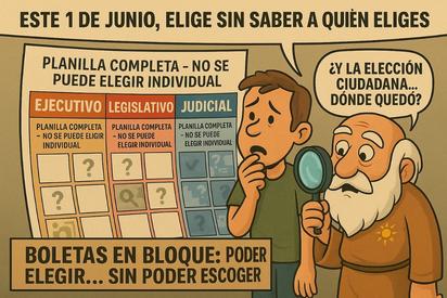 Caricatura editorial…elecciones judiciales