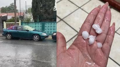 Fuerte tormenta con granizo impacta zona metropolitana de Monterrey