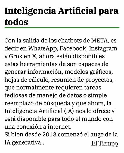 Inteligencia Artificial para todos