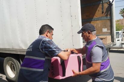Llegan seis millones de boletas al Comité Judicial Electoral Distrital 05 para elección histórica en Sabinas