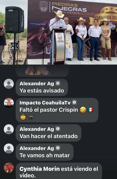 Tras cinco días, alcalde de PN formaliza denuncia por amenazas en transmisión en vivo