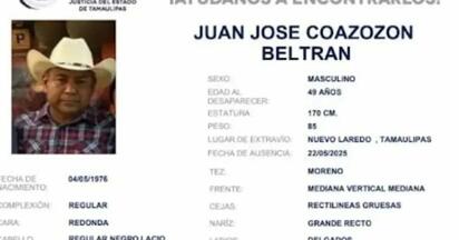 Desaparece mando de la Guardia Estatal con 8 familiares en Nuevo Laredo