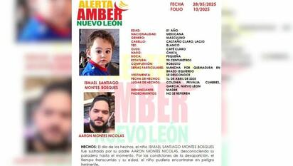 Bebé desaparece en Nuevo León: su propio padre lo habría raptado