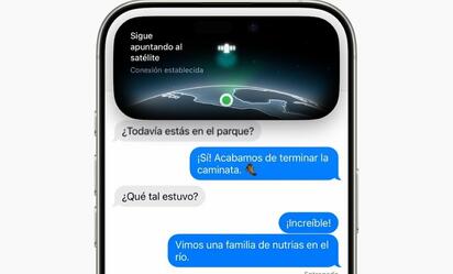 Apple activa mensajes vía satélite en México con iOS 18.4