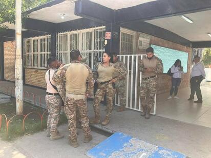 Corporaciones de seguridad emiten su voto en casilla especial de Piedras Negras