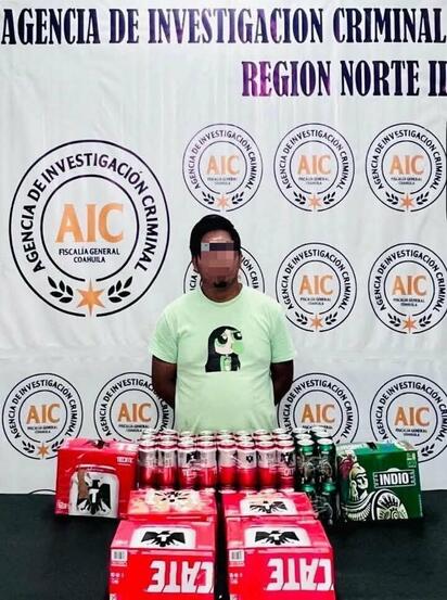 Detienen a hombre por presunta venta clandestina de cerveza en Acuña
