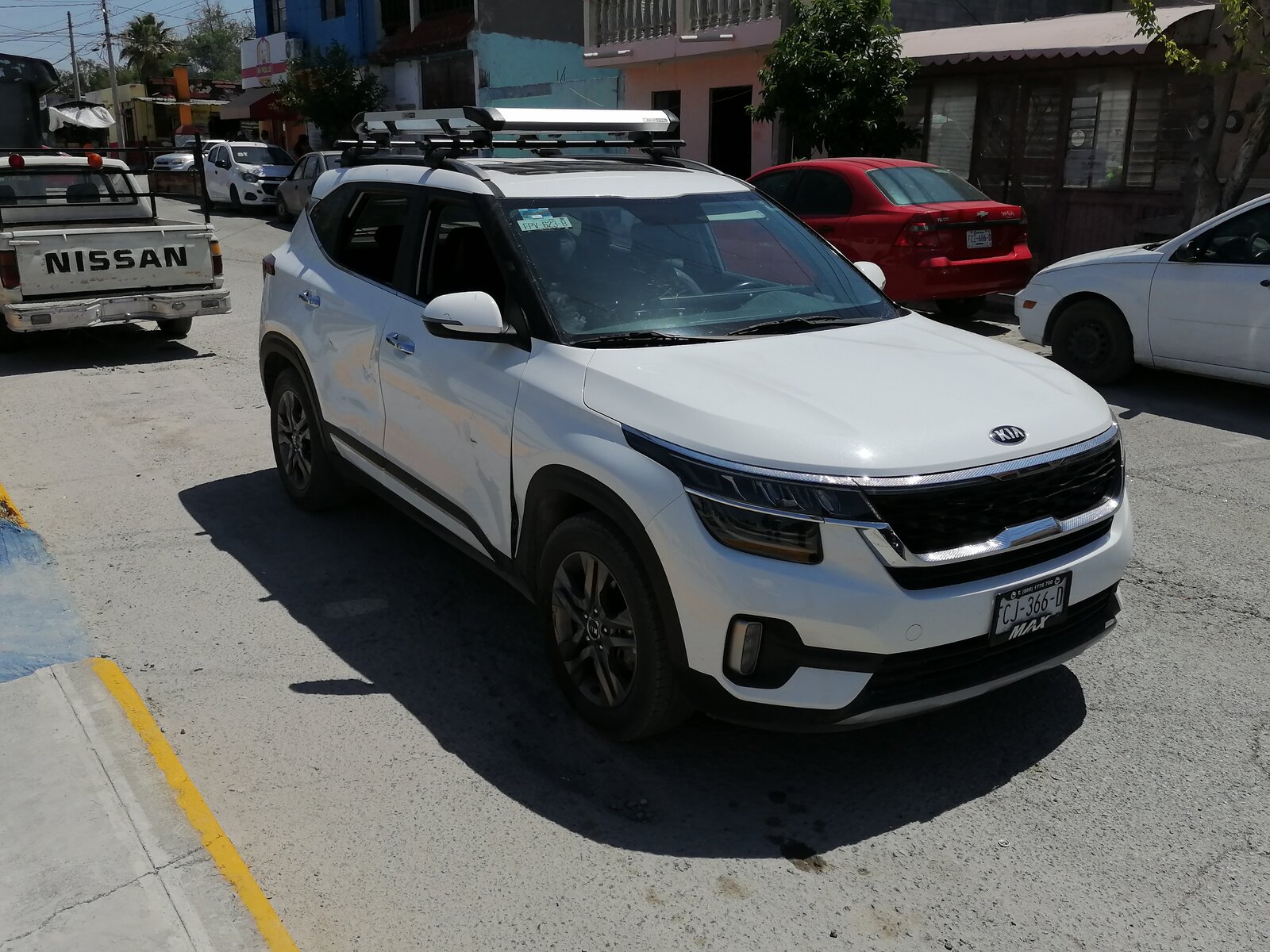 seguridad: Iba por su vía preferencial sobre la calle Villa Olímpica