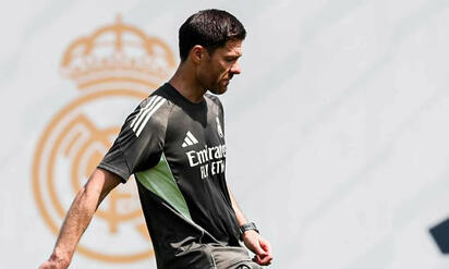 Xabi Alonso dirige su primer entrenamiento con el Real Madrid
