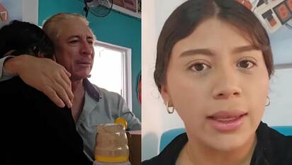 María, de 22 años, y Rey, de 61, esperan su primer bebé