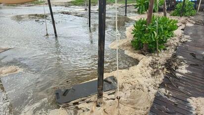 Tormenta Dalila deja daños en la Costa de Oaxaca