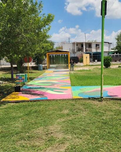 Realizan mantenimiento en jardines, plazas y espacios deportivos de Piedras Negras