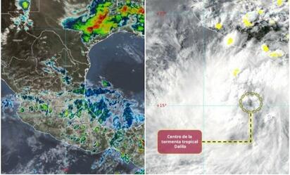 Estos estados enfrentarán lluvias torrenciales por tormenta tropical Dalila