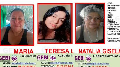 Buscan a tres mujeres desaparecidas en la carretera Monterrey-Reynosa