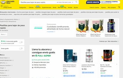 Peligro en línea: crece venta de “productos milagro” para bajar de peso   