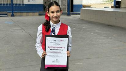 María Valeria gana Olimpiada del Conocimiento en Coahuila 