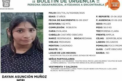 Buscan a Dayan en Toluca; madre teme que sea víctima de trata de personas