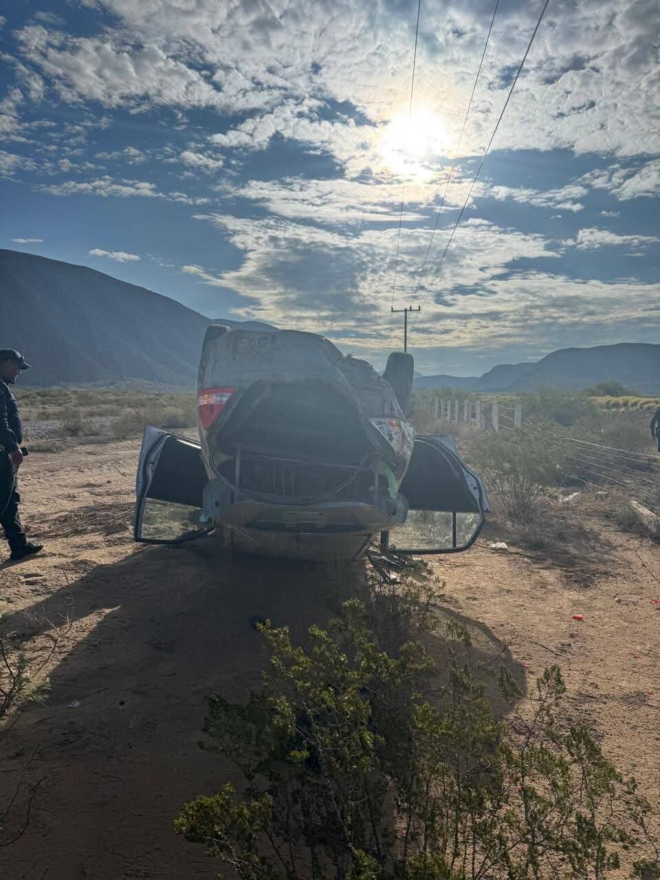 seguridad: En la carretera federal 30 a la altura de Cuatro Cienegas