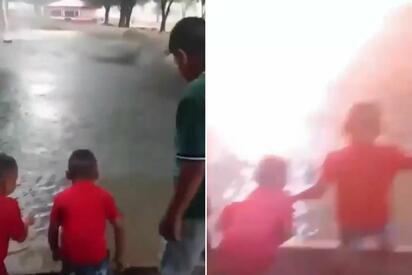 Niños se salvan de milagro tras caída de rayo en el Parque Xochipilli 1 de Monclova