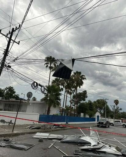 Tormenta con ráfagas intensas deja afectaciones en la Región Carbonífera