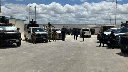 Operativo de revisión en el Cereso de Piedras Negras