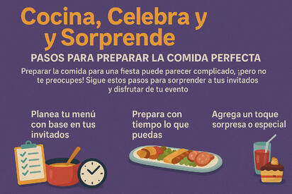 4 Pasos para preparar la comida perfecta para tu fiesta