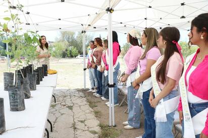Candidatas a Reina de Astro Feria Rosita 2025 impulsan reforestación y cuidado ambiental en Nueva Rosita