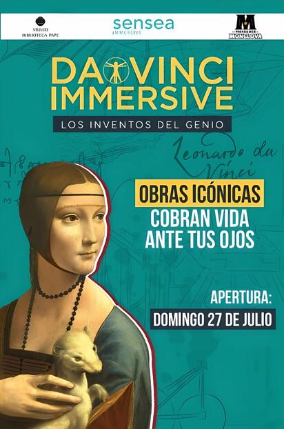 Este domingo gran apertura de “Da Vinci Immersive” en Museo Pape