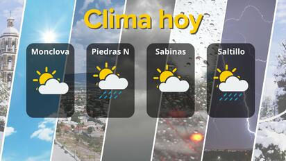 Clima en Coahuila: máximas de hasta 39 °C y probabilidad de lluvia 