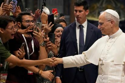 Influencers católicos se reúnen con el Papa en el Vaticano