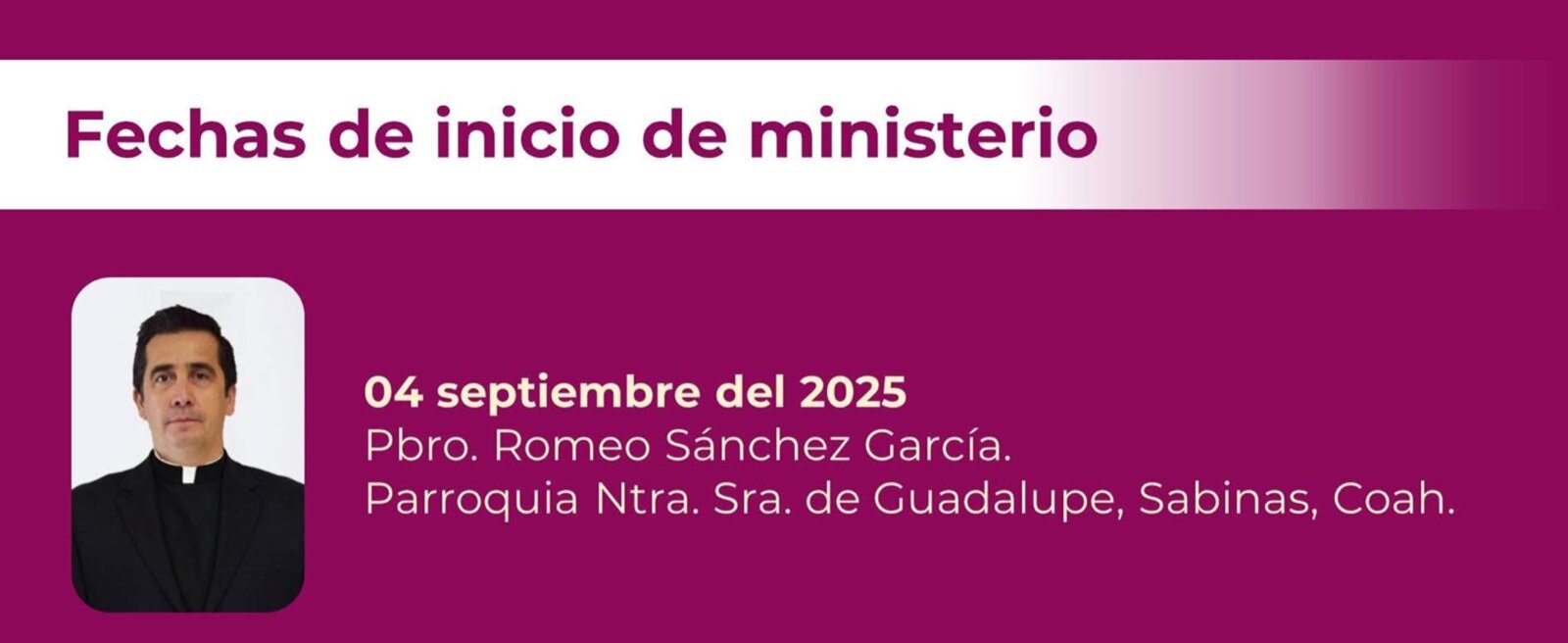cambio de sacerdotes