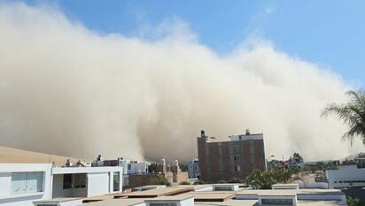 Tormenta de arena azota Ica y otras regiones del sur de Perú