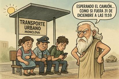 Caricatura editorial - Cronos también espera y desespera