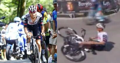 Isaac del Toro sufre caída en Vuelta a Burgos 2025