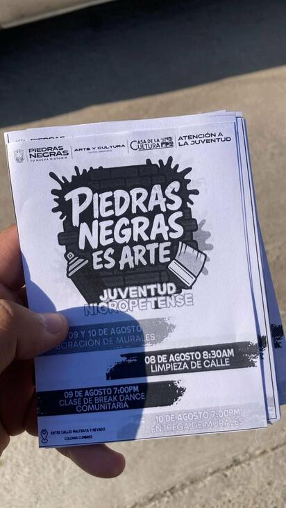 Murales y expresión juvenil transformarán la colonia Cumbres en Piedras Negras