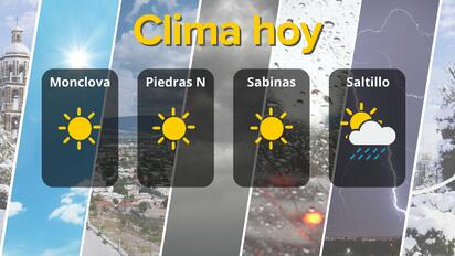 Clima en Coahuila: calor extremo al norte y lluvias leves al sur