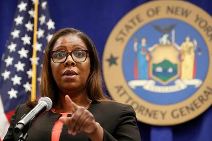 Departamento de Justicia cita a Letitia James por demanda a Trump